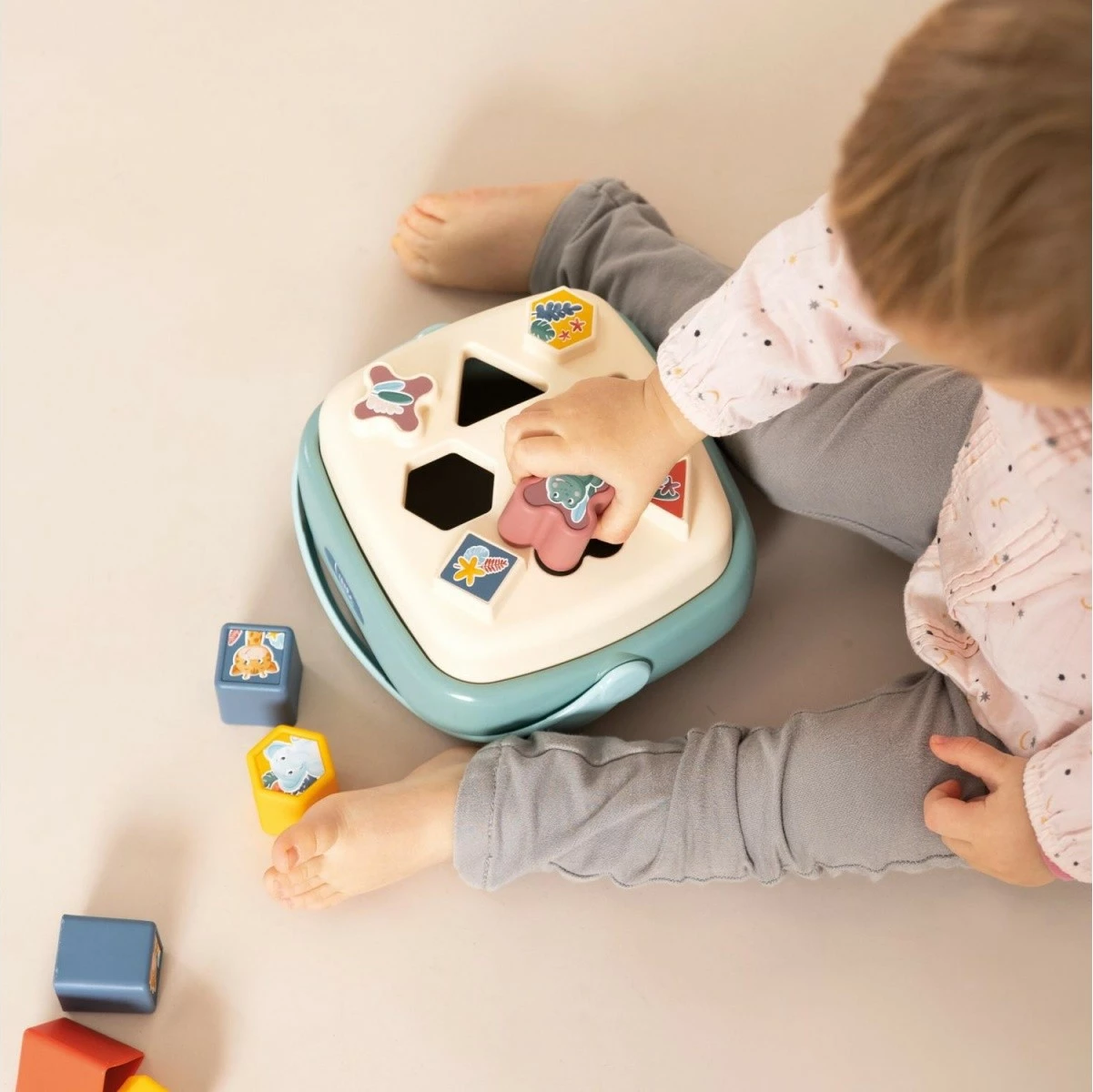 Lodër edukative Smoby Shape Sorter Basket, 8 forma, shumëngjyrëshe
