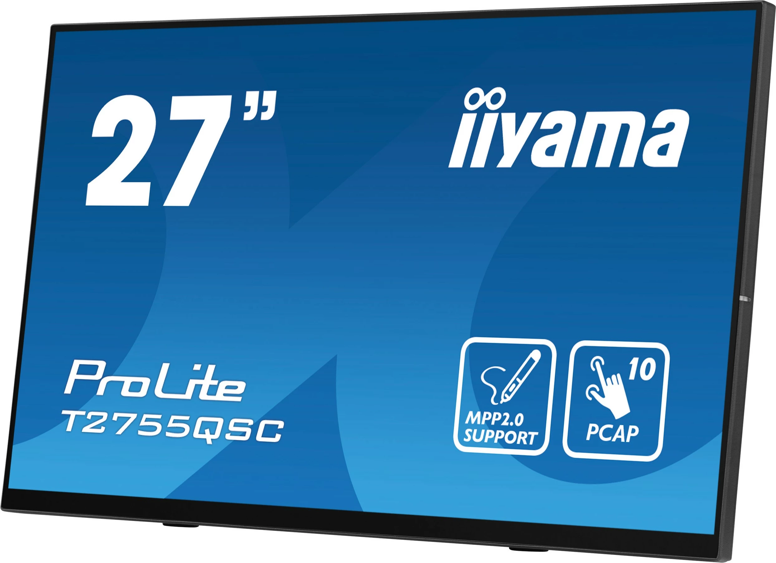 Monitor iiyama ProLite T2755QSC-B1, 27", 2560 x 1440, LCD, e zezë
