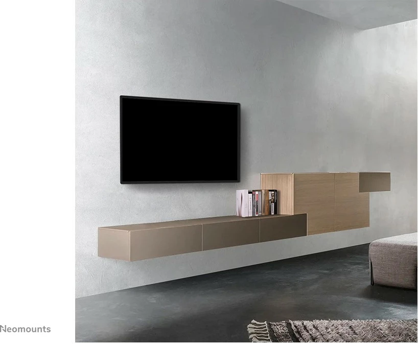 Mbajtës muri për TV Neomounts WL30S-850BL16, fiks, çelik, 42-86 inç, i zi