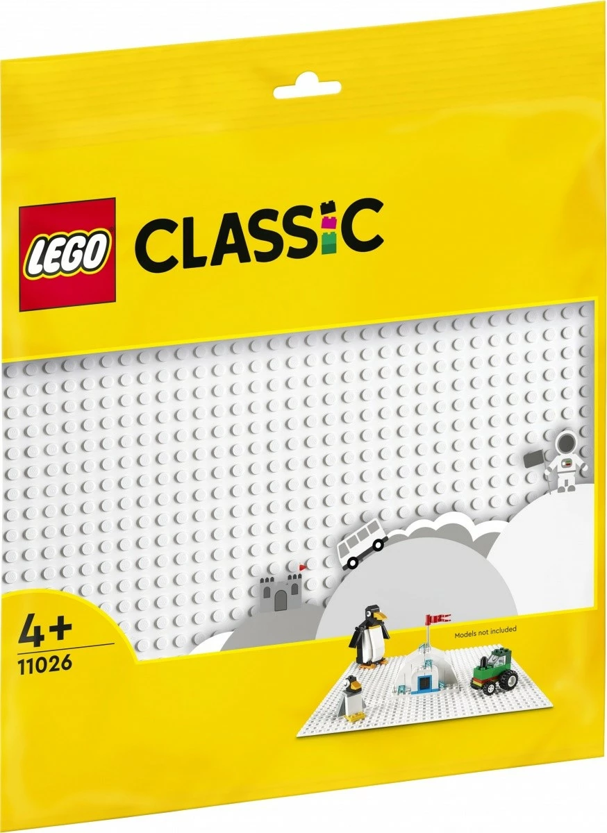 Pllakë ndërtimi LEGO Classic 11026, 32x32 pika, e bardhë