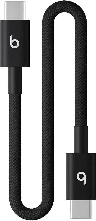 Kabllo USB-C në USB-C Apple Beats MEQ94EE/A, 20 cm, E zezë