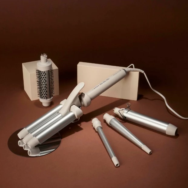 Set stilimi flokësh 5-në-1 Remington CI41MS5, qeramik, bezhë