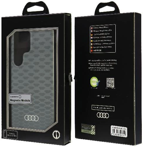 Mbështjellës Audi IML Stitching Pattern MagSafe për Samsung Galaxy S24 Ultra, gri