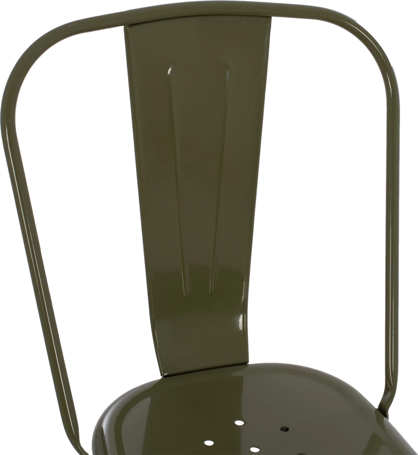 Karrige për ngrënie MELITA FH8641.43 metalike, ngjyrë ulliri e errët, 43x50x82H cm.