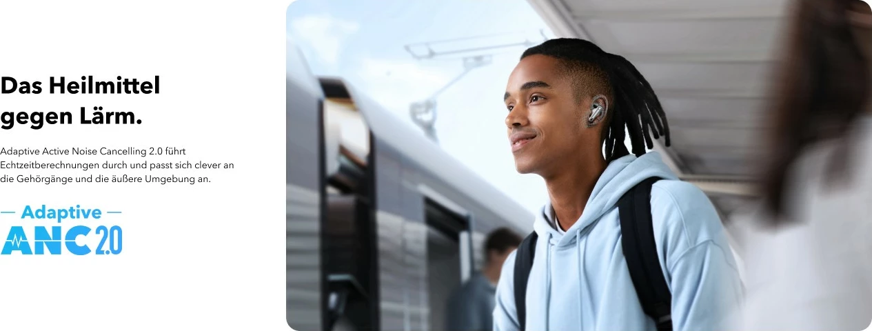 Kufje Anker Liberty 4 NC, Wireless, Calls/Music, Bardhë