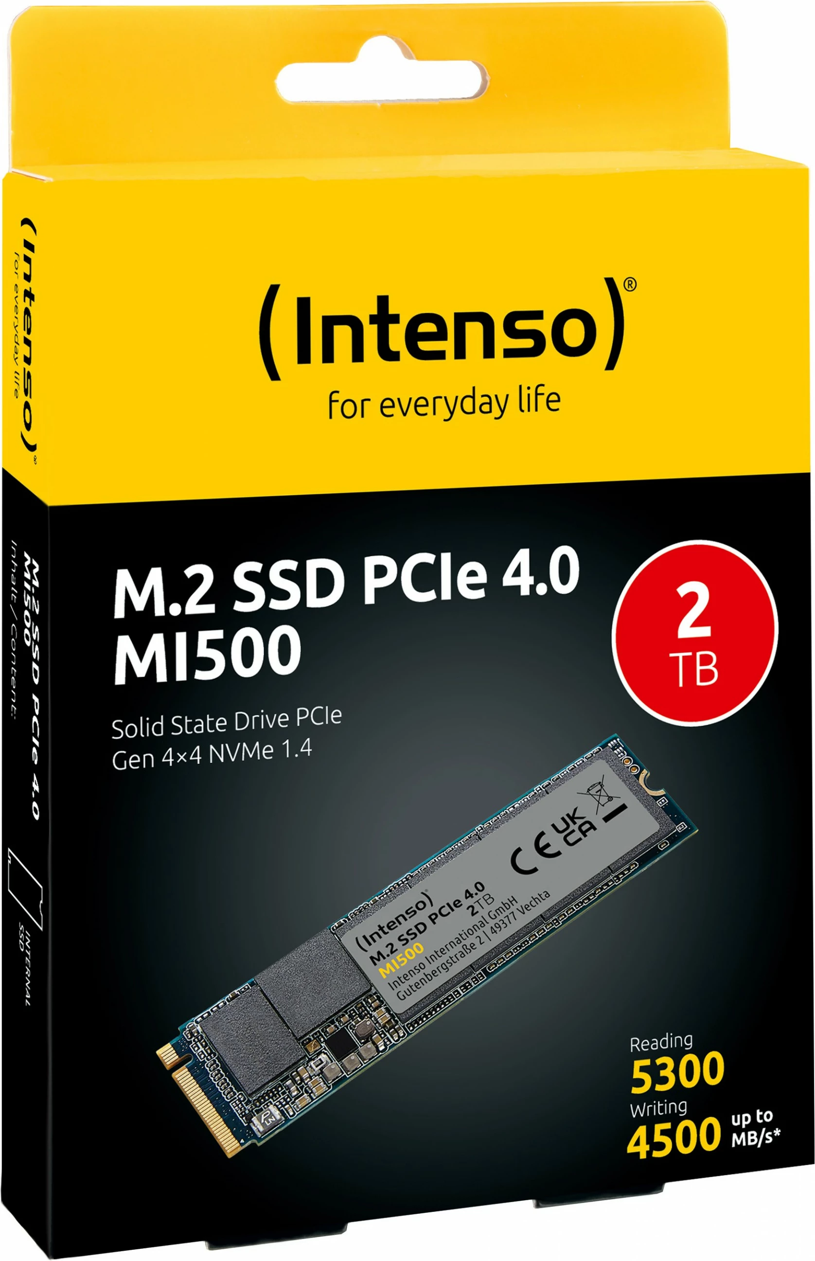 SSD Intenso MI500, 2 TB, M.2, 5300 MB/s