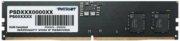 RAM Memorje Patriot Signature DDR5, 16GB, 5600MHz, CL46, për kompjuter, e zezë