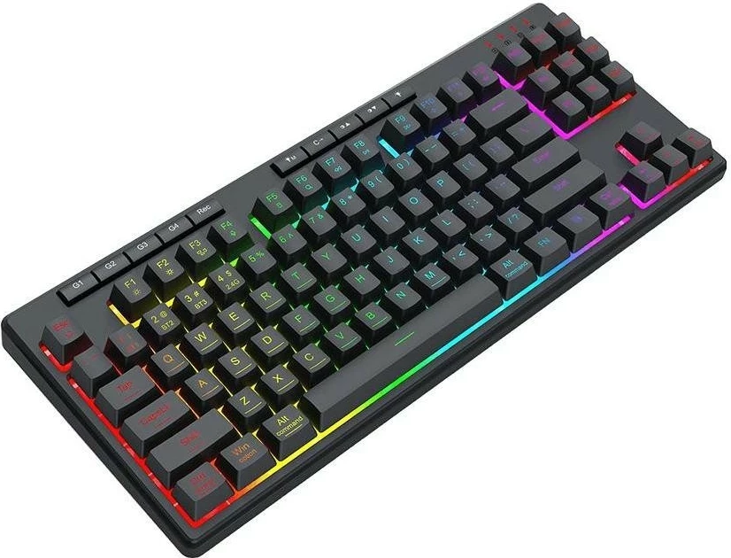 Tastierë Redragon K516RGB-PRO SHIVA PRO 87, RGB, e zezë