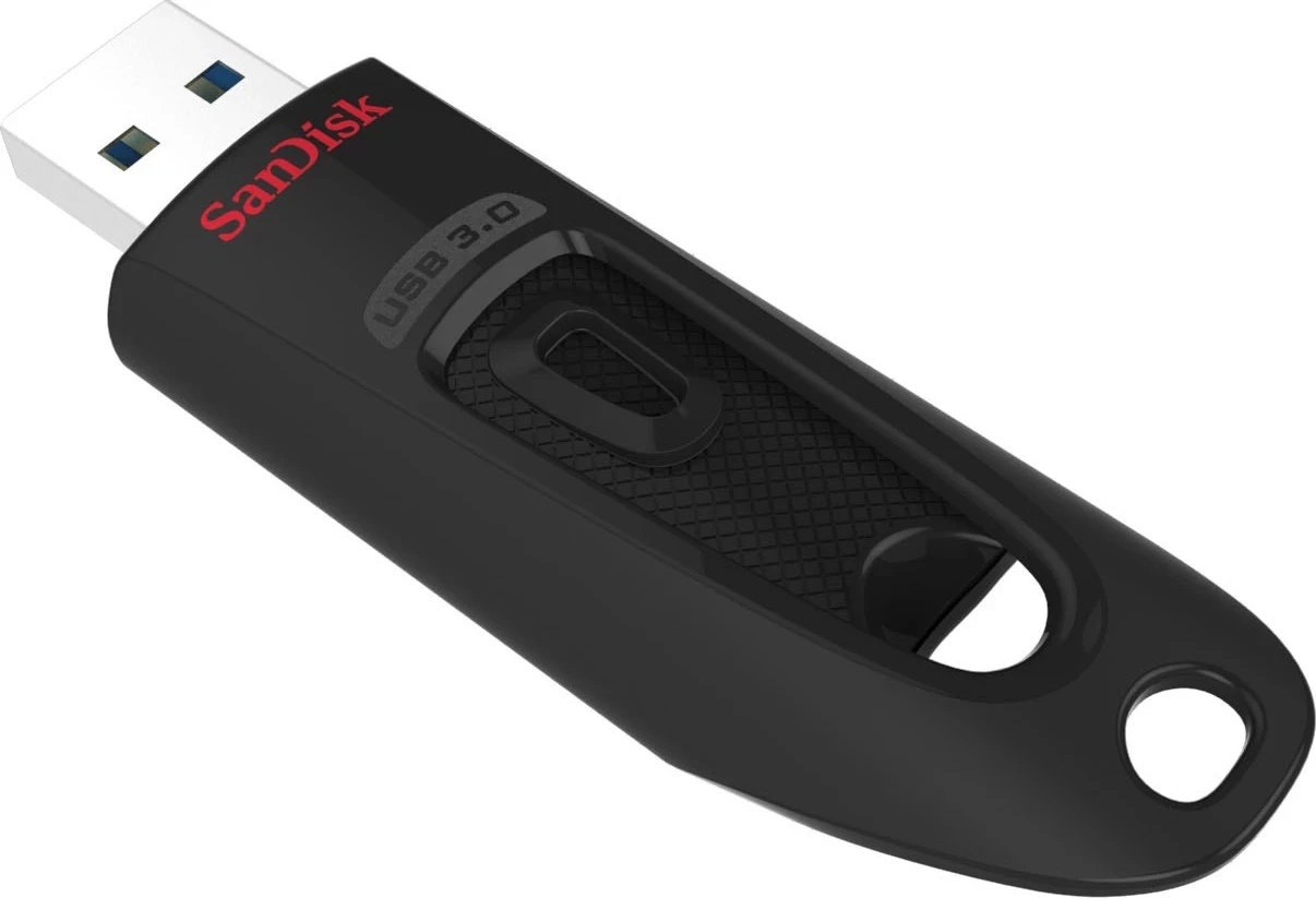 USB SanDisk Ultra,  256 GB, e zezë