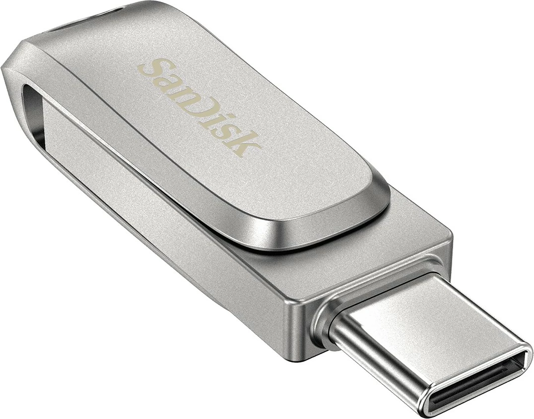 USB SanDisk Ultra Dual Drive Luxe, 1 TB, USB Type-A / USB Type-C, 3.2 Gen 1, 150 MB/s, Inox