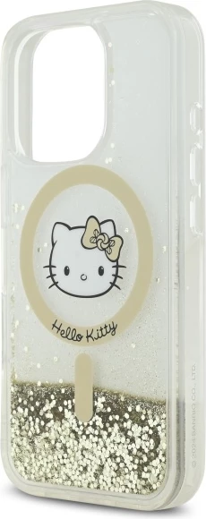 Mbështjellës Hello Kitty Liquid Glitter Fever MagSafe për iPhone 16 Pro Max, Ari