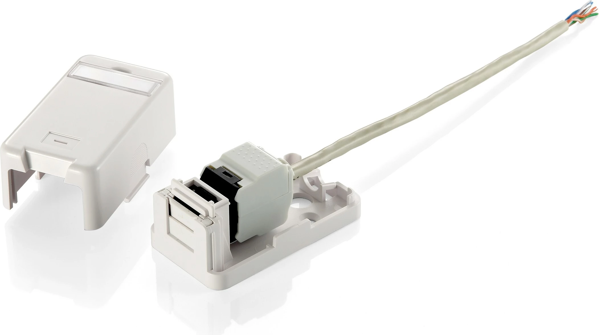 Kasë rrjeti EQUIP Aufputzdose 1x Keystone Jack, e bardhë