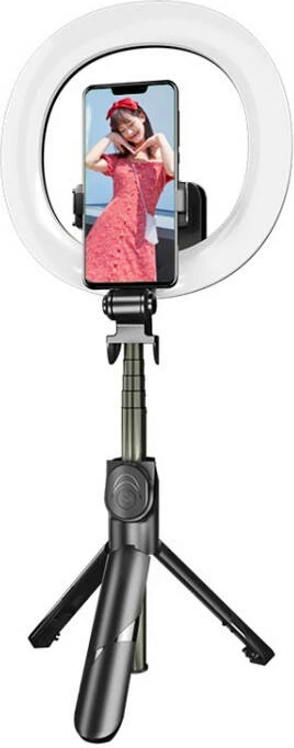 Selfie stick/tripod Puluz TBD0595696701A me dritë LED ring
