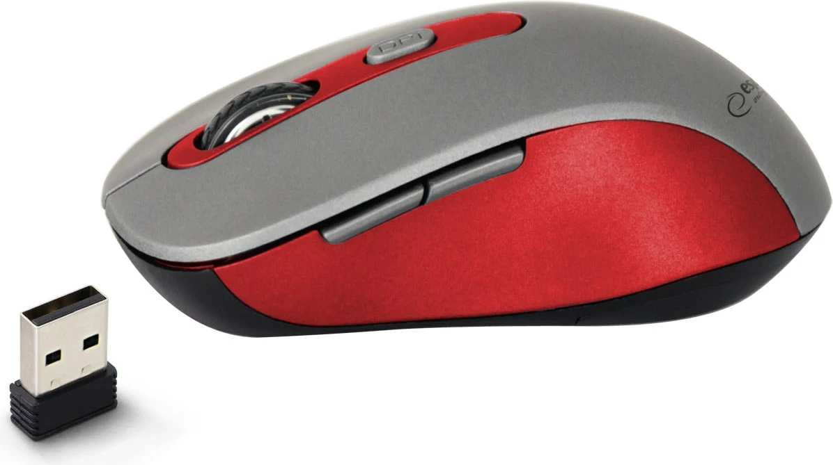 Mausi Wireless Esperanza EM131R, Optik 1600 DPI, Gri