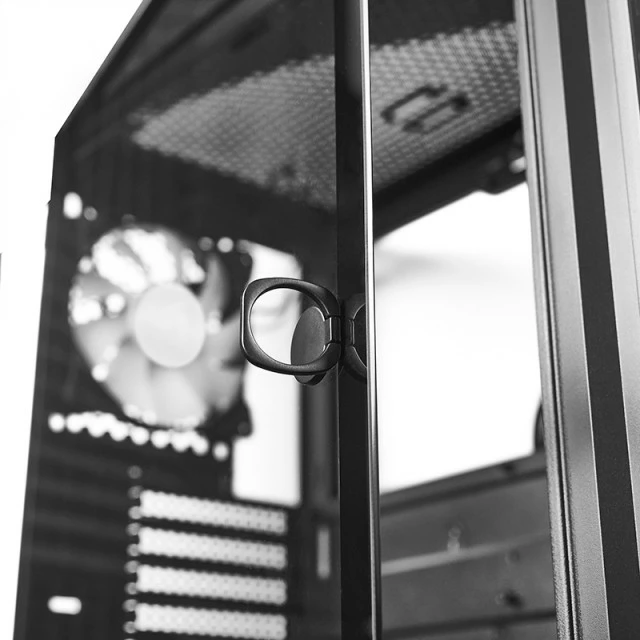 Kasë Chieftec Hunter 2 GS-02B-OP, Midi Tower, 4x RGB, USB-C, E zezë