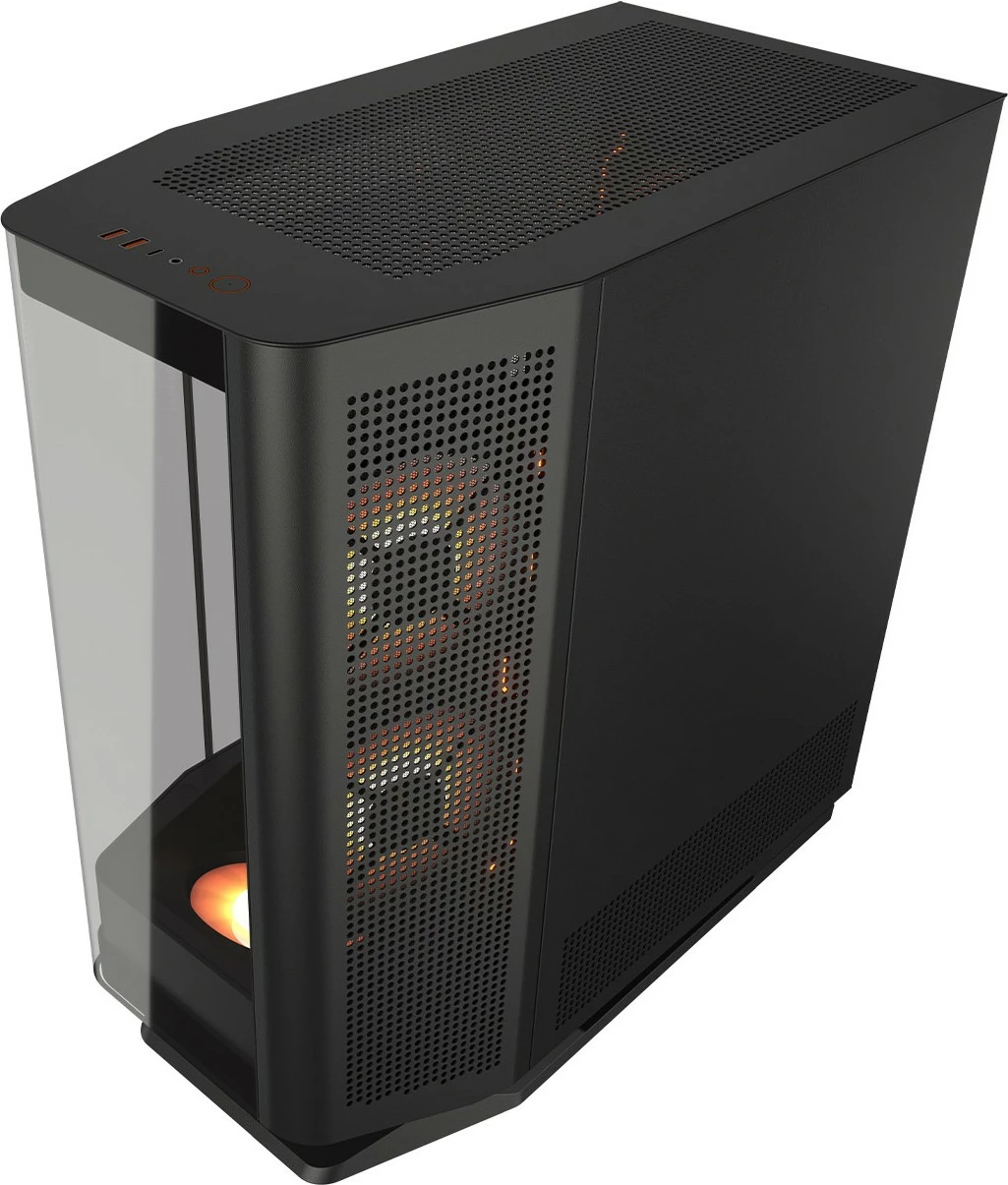 Kasë Cougar FV270 ARGB midi, e zezë