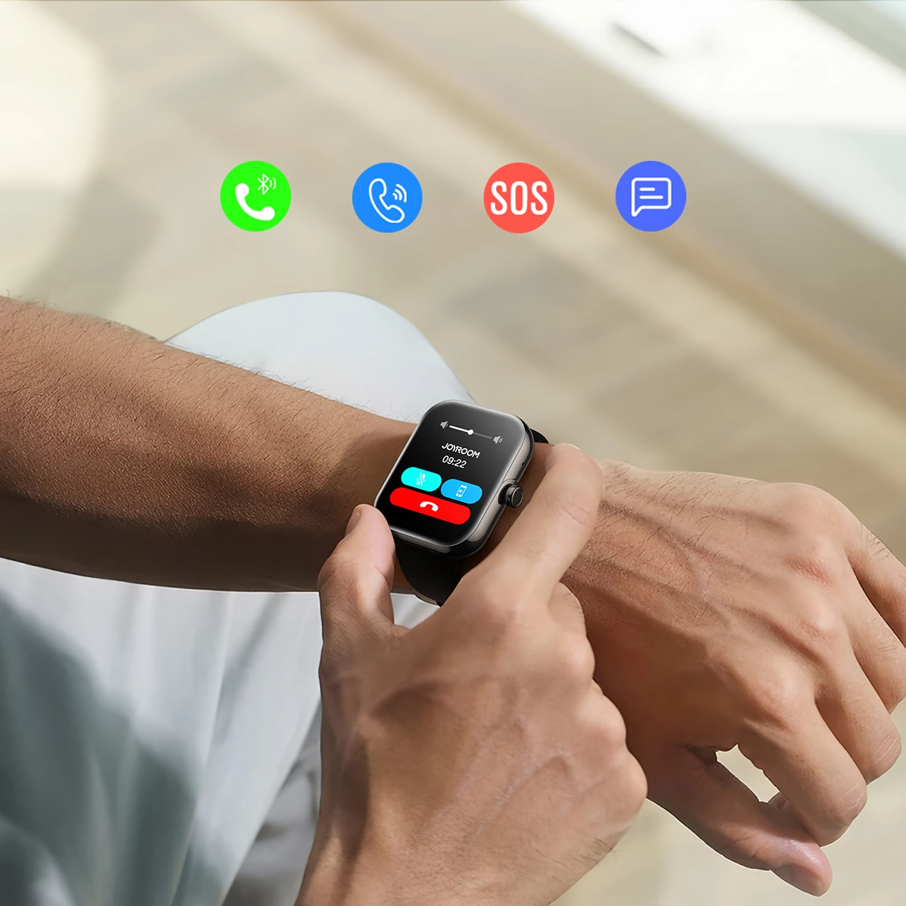 Smartwatch Joyroom Fit-Life JR-FT5 Plus, 1.96 inç, Bluetooth 5.4, 300 mAh, e zezë