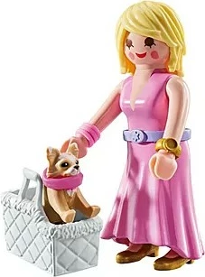 Set lodrash Playmobil My Life 71737, Lady me Chihuahua, rozë