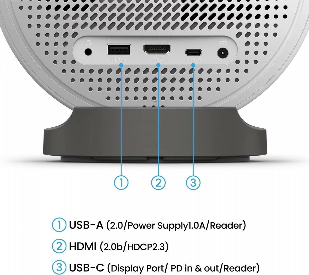 Projektor Benq GV50, 1080p, DLP, 500 ANSI lumens, i bardhë