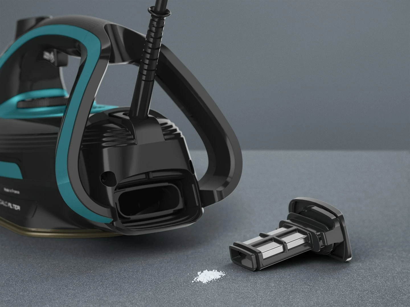 Hekur Tefal Puregliss FV8066, 3000 W, Zi, Kaltër