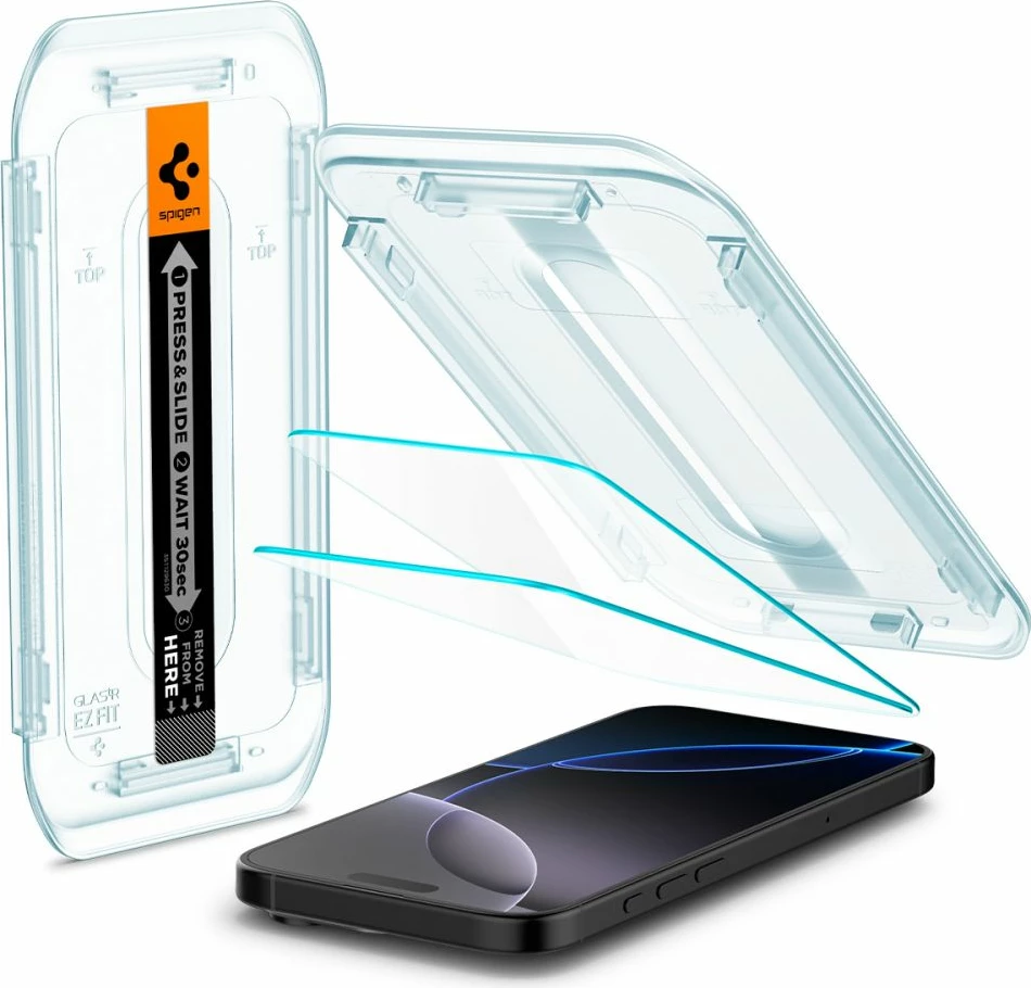 Xham mbrojtës Spigen Glas.tR EZ Fit për iPhone 16 Pro Max, 2 copë