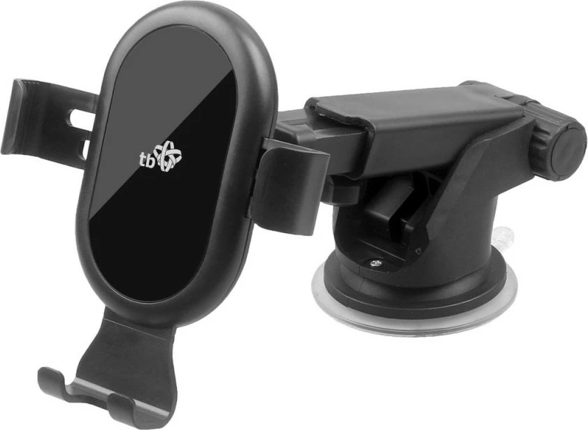 Mbështjellës telefoni për veturë TB AJTBXWCAR2W1XXB, i zi, 2-në-1 për xham ose grilë