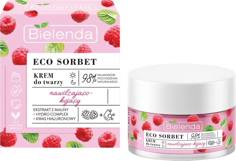 Krem fytyre për femra Bielenda Eco Sorbet mjedër 50ml
