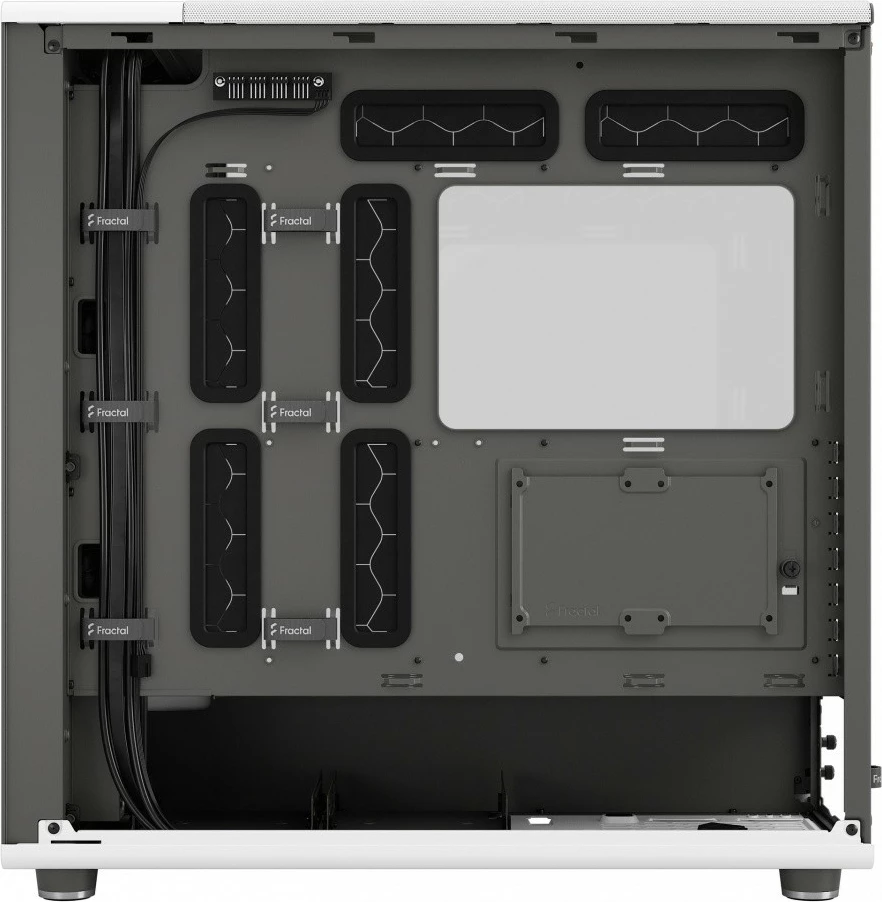 Kasë Fractal Design North XL Chalk White TG Clear, Midi Tower, e bardhë