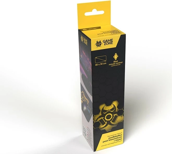 Mauspad Tracer GameZone Hexy2, ngjyrë zezë-verdhë