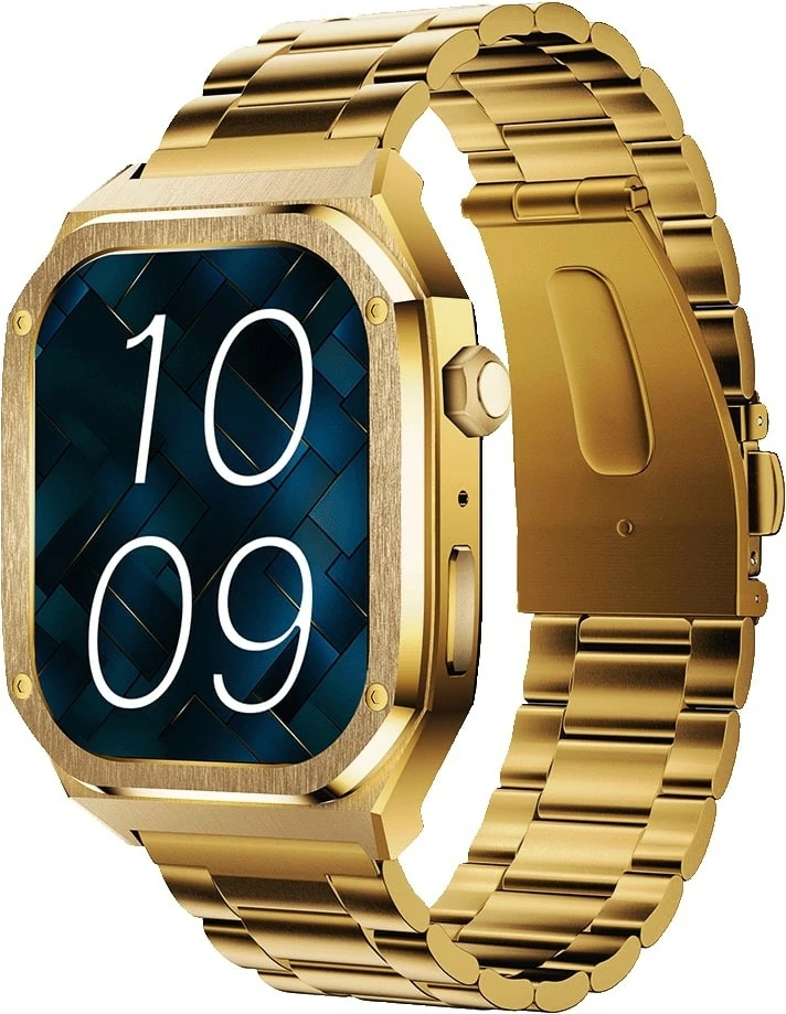 Smartwatch Maxcom FW65 Iron S, 1.91" AMOLED, 128 MB, Bluetooth, Gold, set me 2 rripa