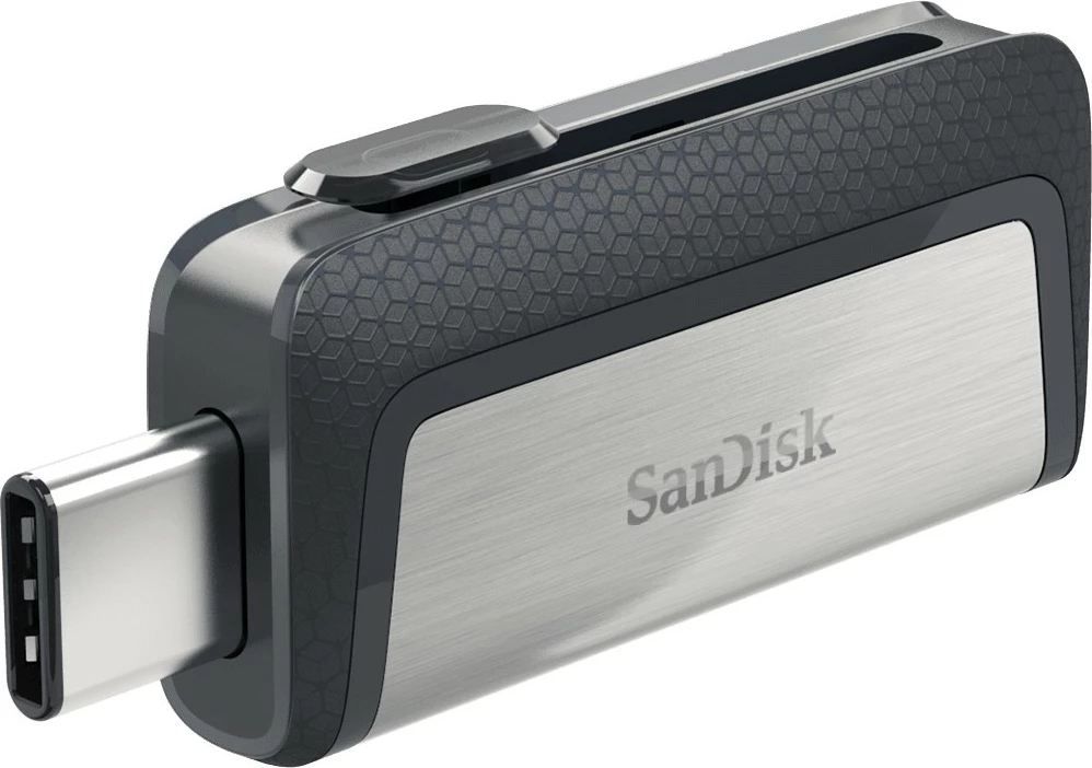 USB SanDisk Ultra Dual Drive, 64 GB, USB Type-A / USB Type-C, 3.2 Gen 1, Black, Silver