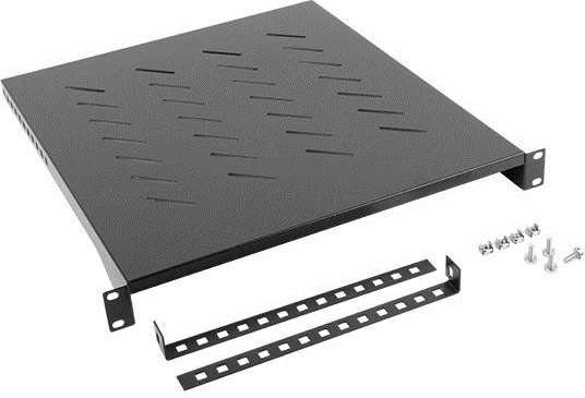 Raft Lanberg, për kabinet, 19'', 800mm, i zi 