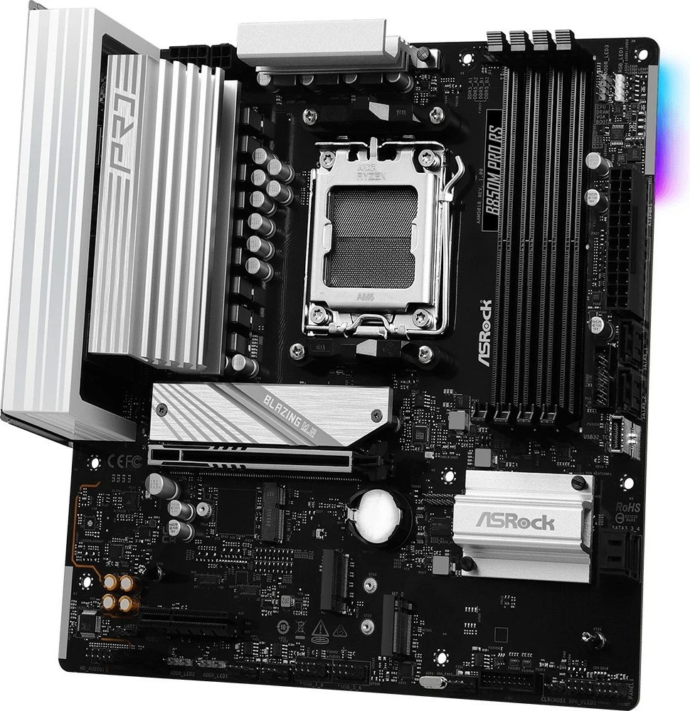 Pllakë amë ASRock B850M Pro RS, Socket AM5, DDR5, PCIe 5.0, 256GB