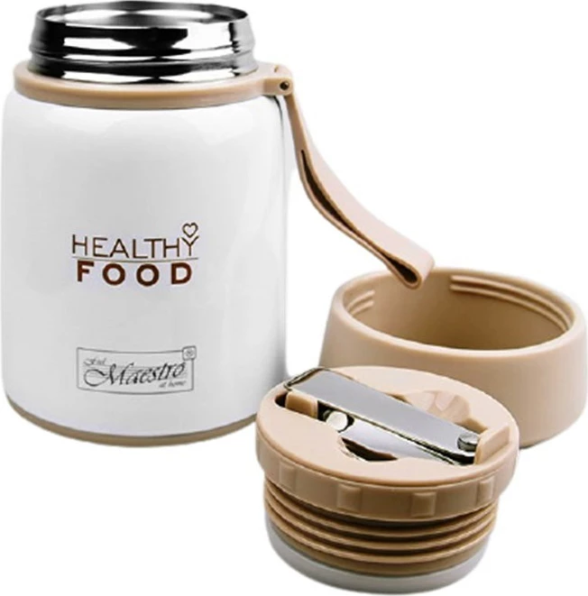 Termos për ushqim Maestro, 0.8L, i bardhë