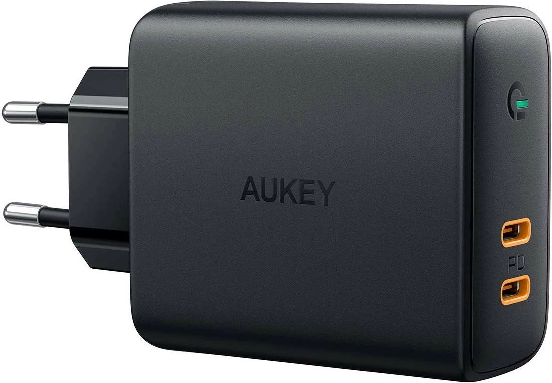 Karikues muri AUKEY PA-D5, 2x USB-C Power Delivery 3.0, 63W, i zi