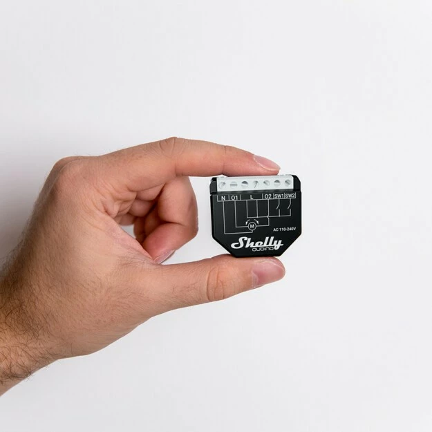 Smart relay Shelly Qubino Wave Shutter, Plastikë, 40 m, 25 dBmW, 0.3 W, E zezë