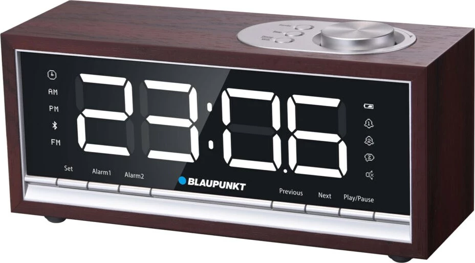 Radio me orë dhe alarm Blaupunkt CR60BT, kafe