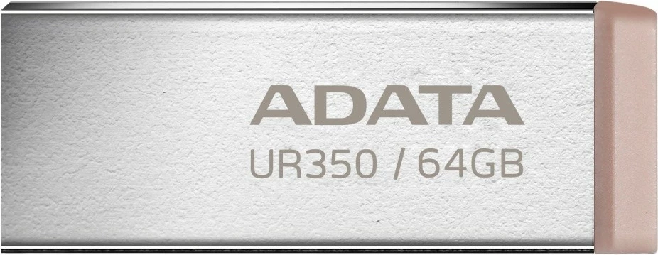 Pendrive Adata UR350 64GB, USB 3.2, Metal, Kafe