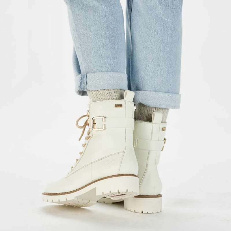 Këpucë femra Rieker, të bardha