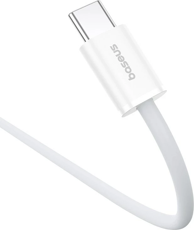 Kabllo USB C në USB C Baseus Superior, 1 m, 30 W, Bardhë
