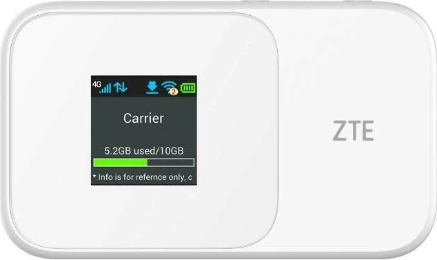 Router mobil ZTE MF986D, 4G/LTE, ekran LCD, i bardhë