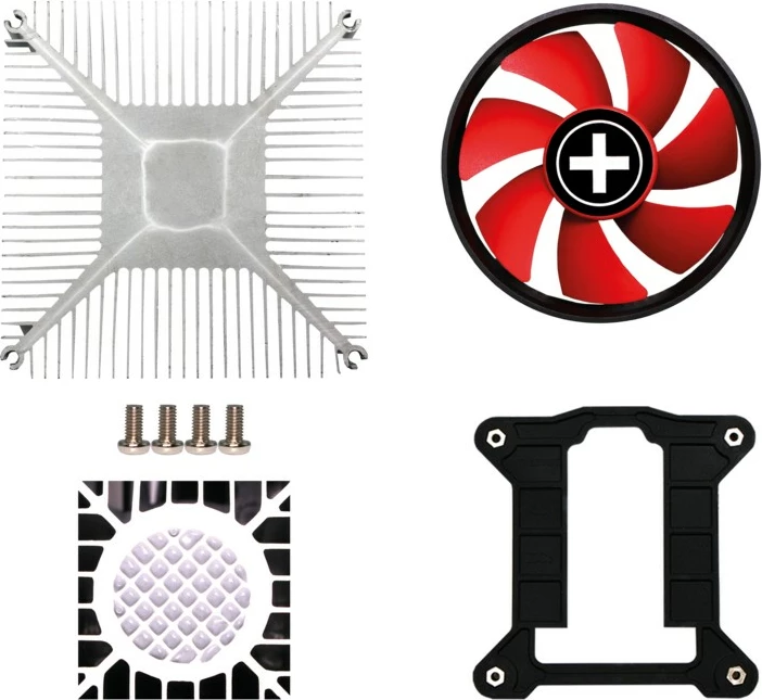 Ventilator Xilence Performance C XC232, 9.2 cm, 800-2500 RPM, i zi dhe i kuq