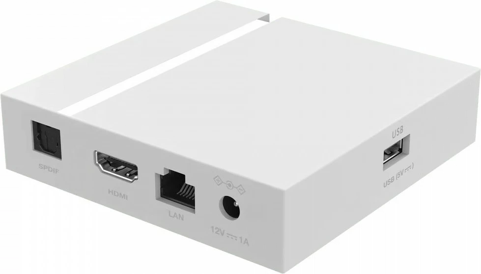 Box TV Google, Strong LEAP-S3+, 4K UHD, Wi‑Fi 5 Dual Band, HDMI 2.1, Bluetooth 5.0, Chromecast, e bardhë, set me telekomandë