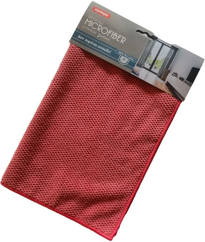Beze mikrofibre ΚΥΚΛΩΨ 30x40cm, e kuqe