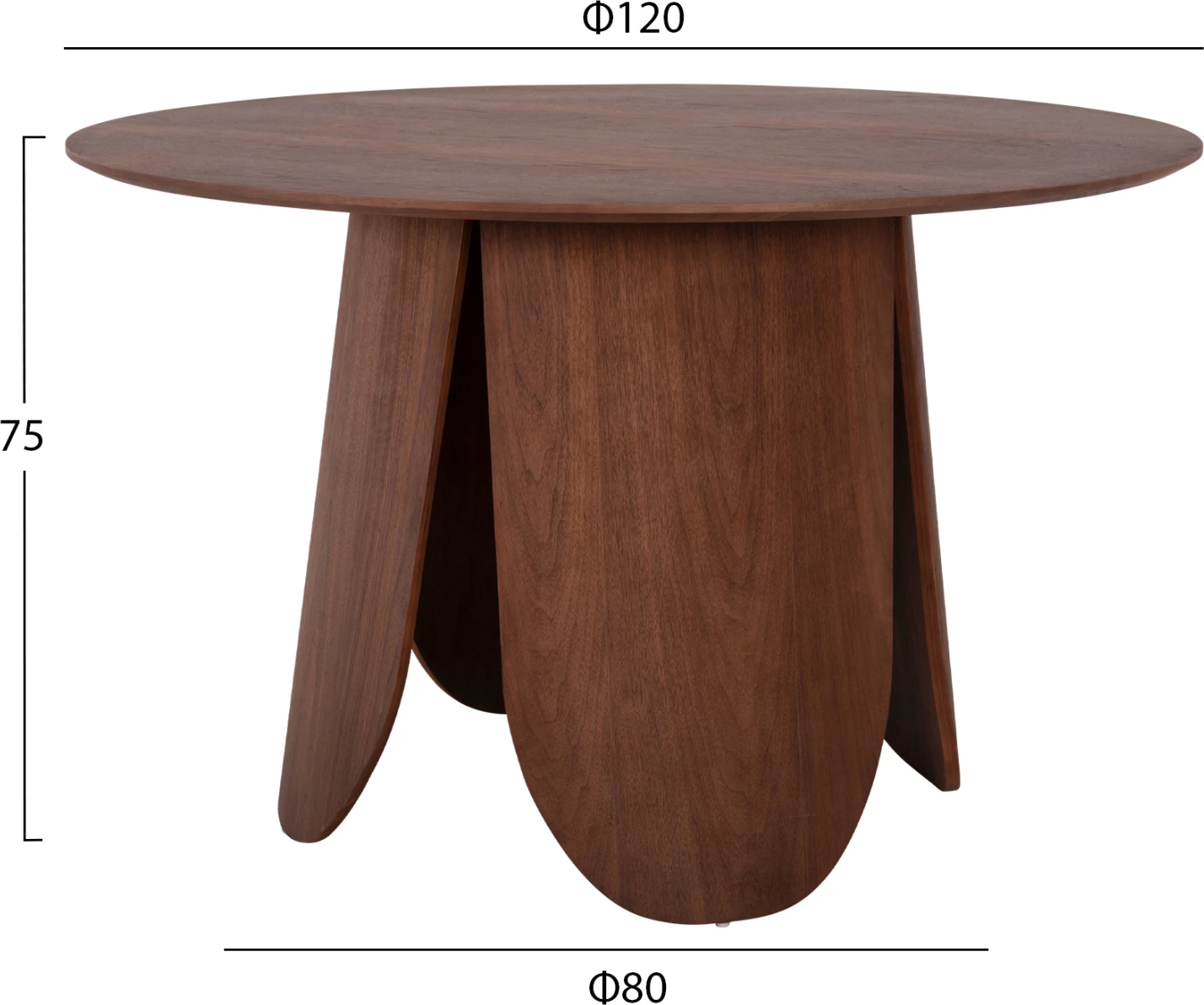 Set për darkë 5 pjesë, tavolinë DENTY dhe 4 karrige VELP