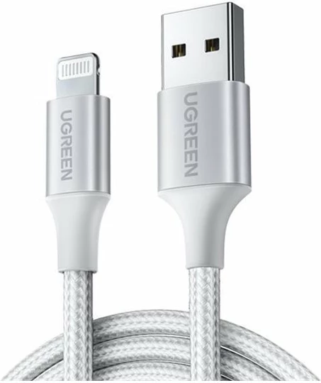 Kabllo Lightning Ugreen 60161, 1m, argjendtë
