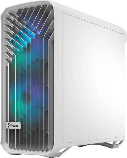 Kasë Fractal Design Torrent White RGB TG Clear Tint, Midi Tower, Tempered Glass, e bardhë