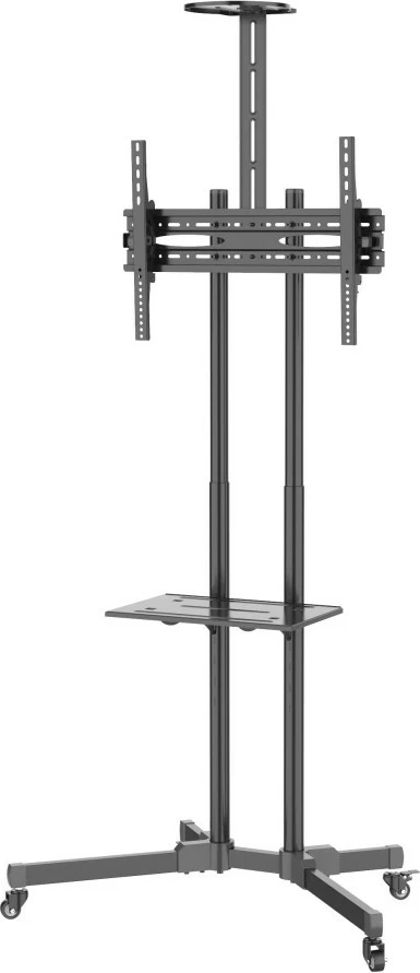 Qëndrim mobil për TV Techly 364477, për 37-70 inç, 2 rafte, i zi