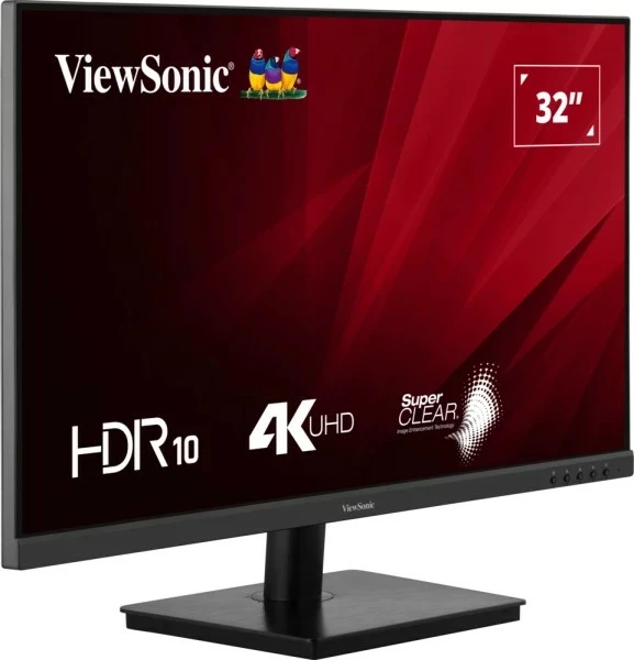 Monitor Viewsonic VA3208-4K-HD 32 inç, 4K UHD, HDR10, HDMI/DP, e zezë