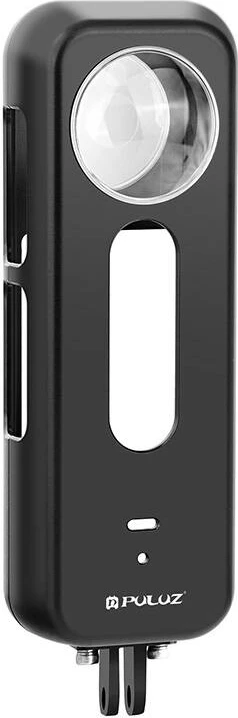 Kasë metalike mbrojtëse Puluz PU990B për Insta360 X4 me kapak për lente, e zezë